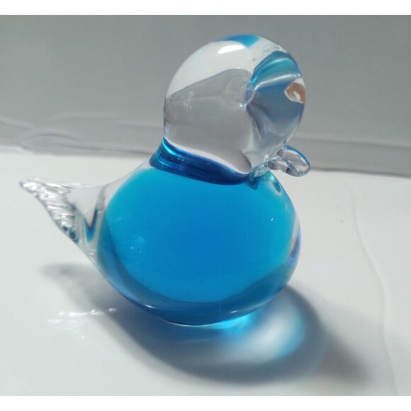 Vintage Swedish Bluebird of Happiness Handblown Art Glass Eneryda Sweden 4 1/2" - Picture 6 of 12